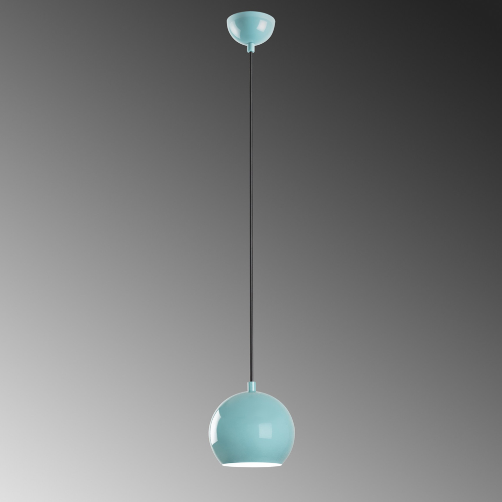 Tigris Metal Ceiling Pendant Light in Turquoise
