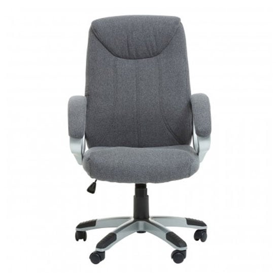 Tilburg Fabric Home And Office Chair In Grey With Arms
