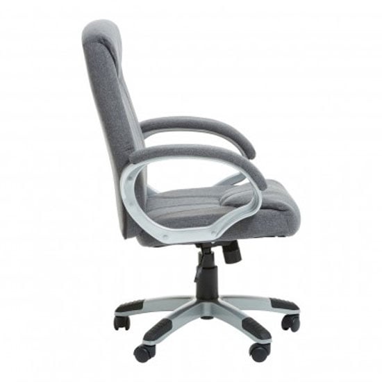 Tilburg Fabric Home And Office Chair In Grey With Arms