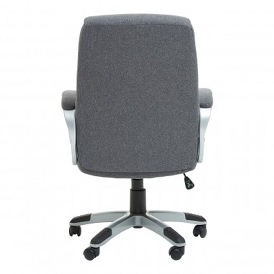 Tilburg Fabric Home And Office Chair In Grey With Arms_4