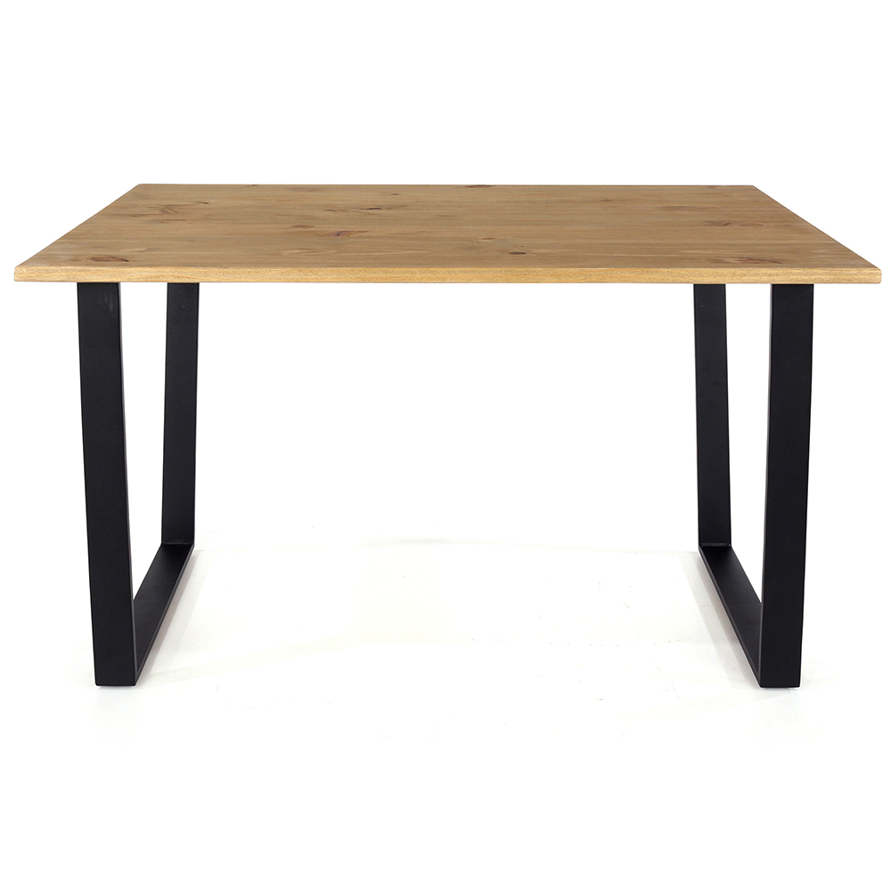 Tilston Small Wooden Rectangular Dining Table In Oak And Black