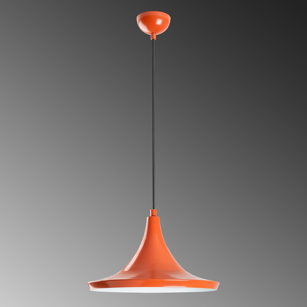Tilton Metal Ceiling Pendant Light in Orange