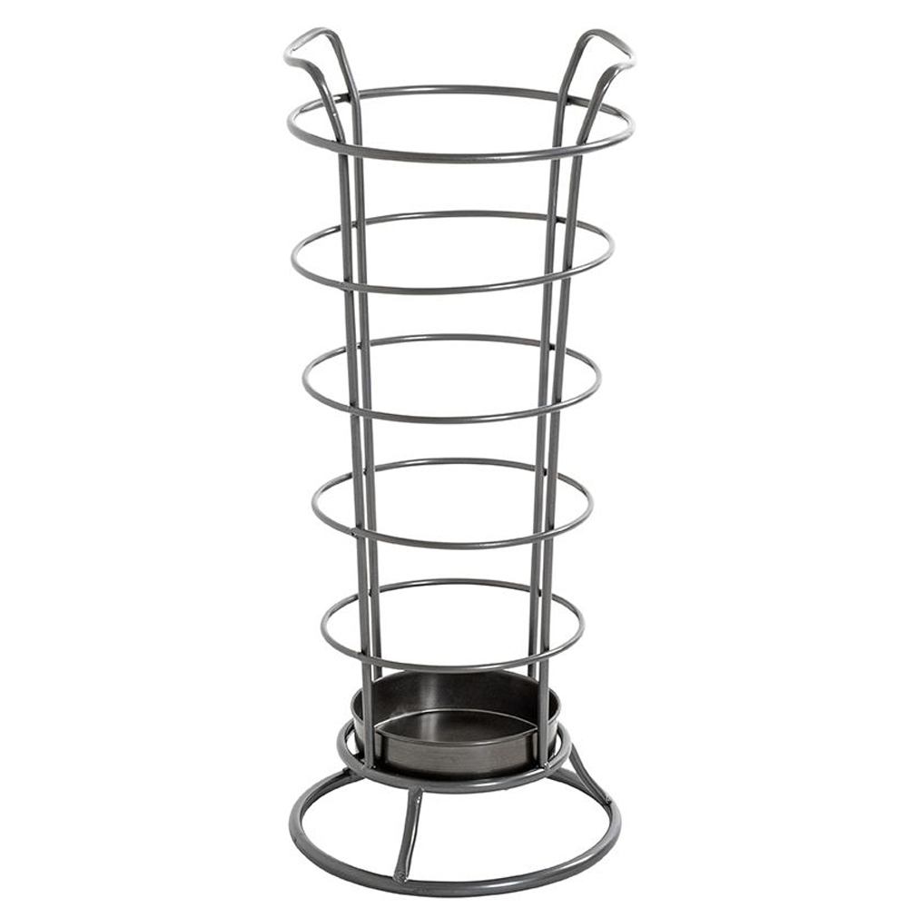 Tirana Steel Umbrella Stand In Anthracite