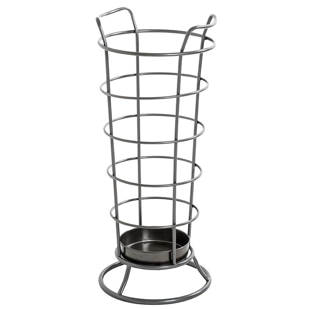 Tirana Steel Umbrella Stand In Anthracite