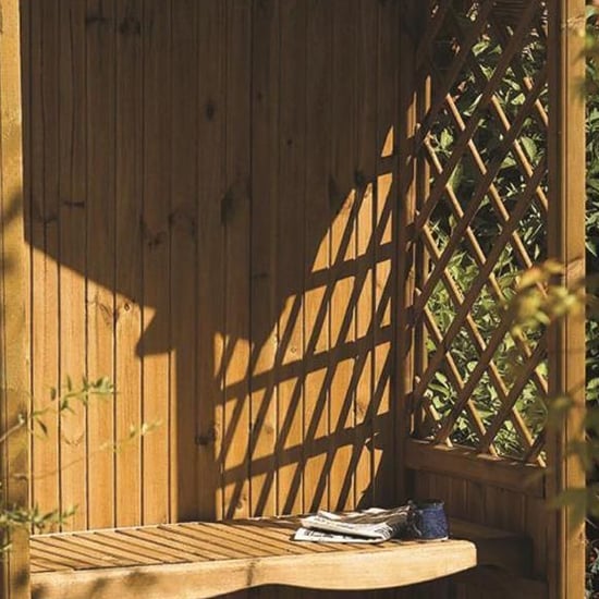 Titchwell Wooden Arbour In Natural Timber_4
