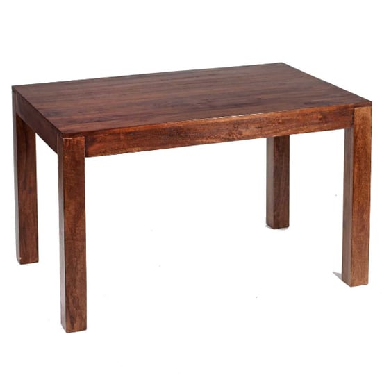 Read more about Tivat mango wood dining table large in dark mahogany