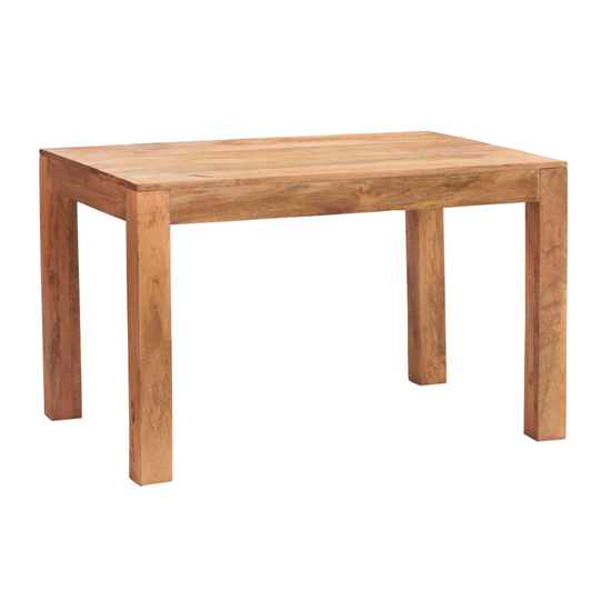 Read more about Tivat mango wood dining table small in light mahogany