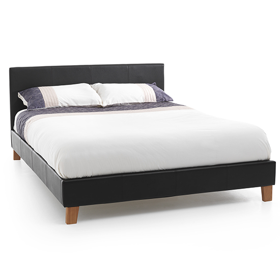 Read more about Tivoli brown faux leather small double bed