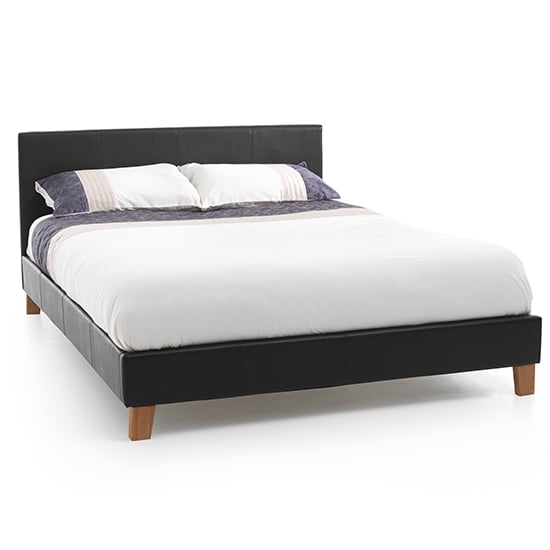 Read more about Tivoli brown faux leather super king size bed