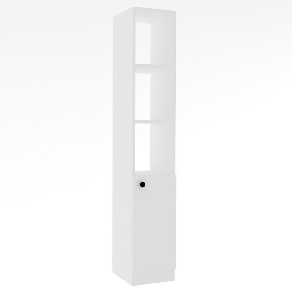 Tlosio Wooden Bathroom Cabinet with 1 Door in White