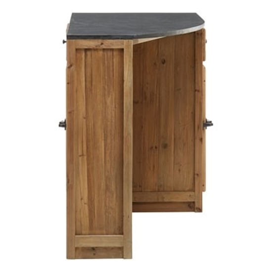 Tobik Wooden Bar Storage Cabinet With Wine Rack In Natural