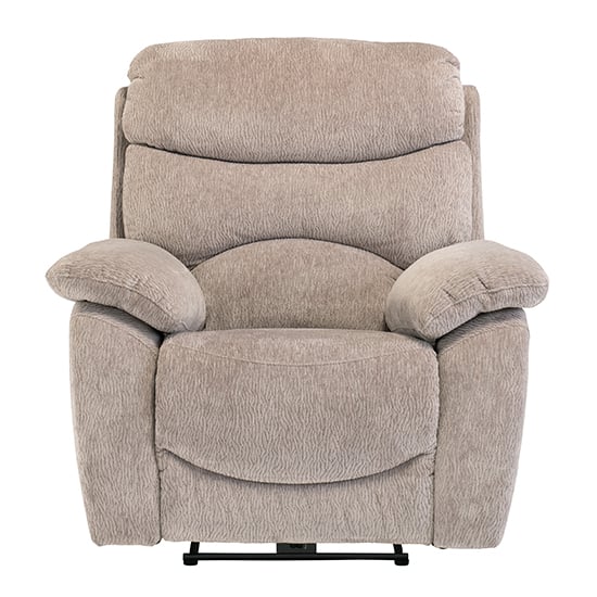 Toccoa Fabric Electric Recliner Armchair In Mink