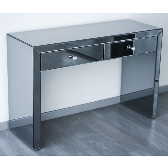 Tolle Mirrored Wooden Console Table In Black Furniture in Fashion