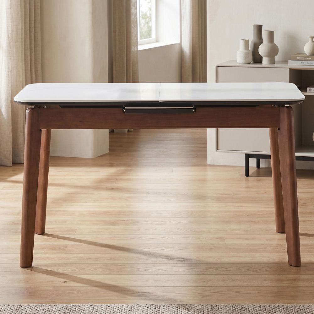 Tomah Sintered Stone Top Extending Dining Table in Walnut