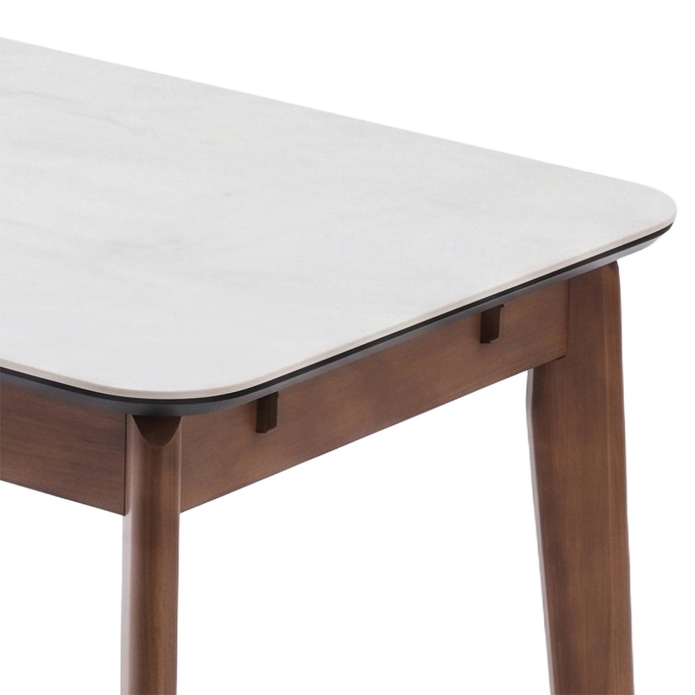 Tomah Sintered Stone Top Extending Dining Table in Walnut