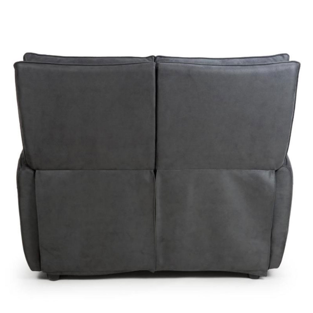 Tooele Leather 2 Seater Sofa In Slate