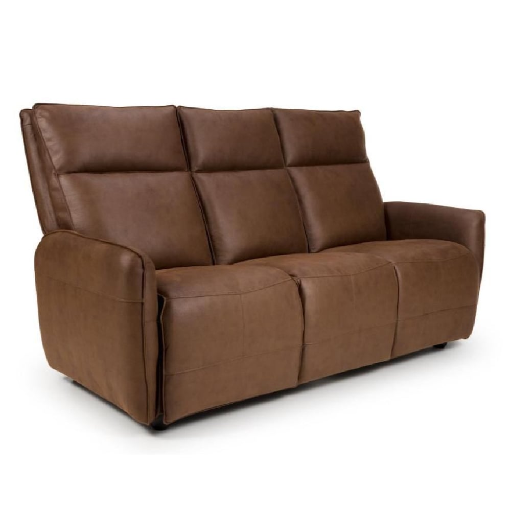 Read more about Tooele leather 3 seater sofa in brown