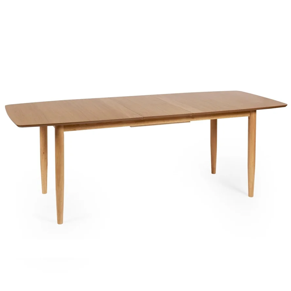 Topeka Brown Wooden Extending Dining Table With 4 Chairs