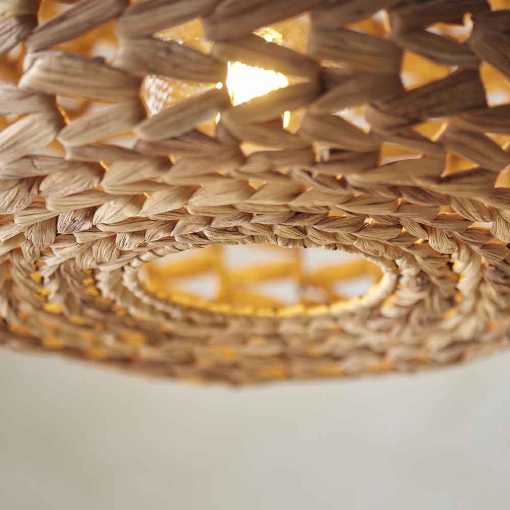 Tora Woven Ceiling Pendant Light in Natural