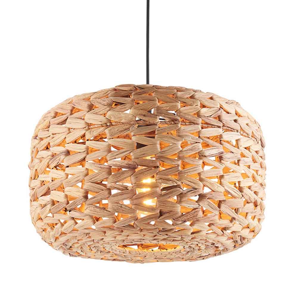 Tora Woven Ceiling Pendant Light in Natural