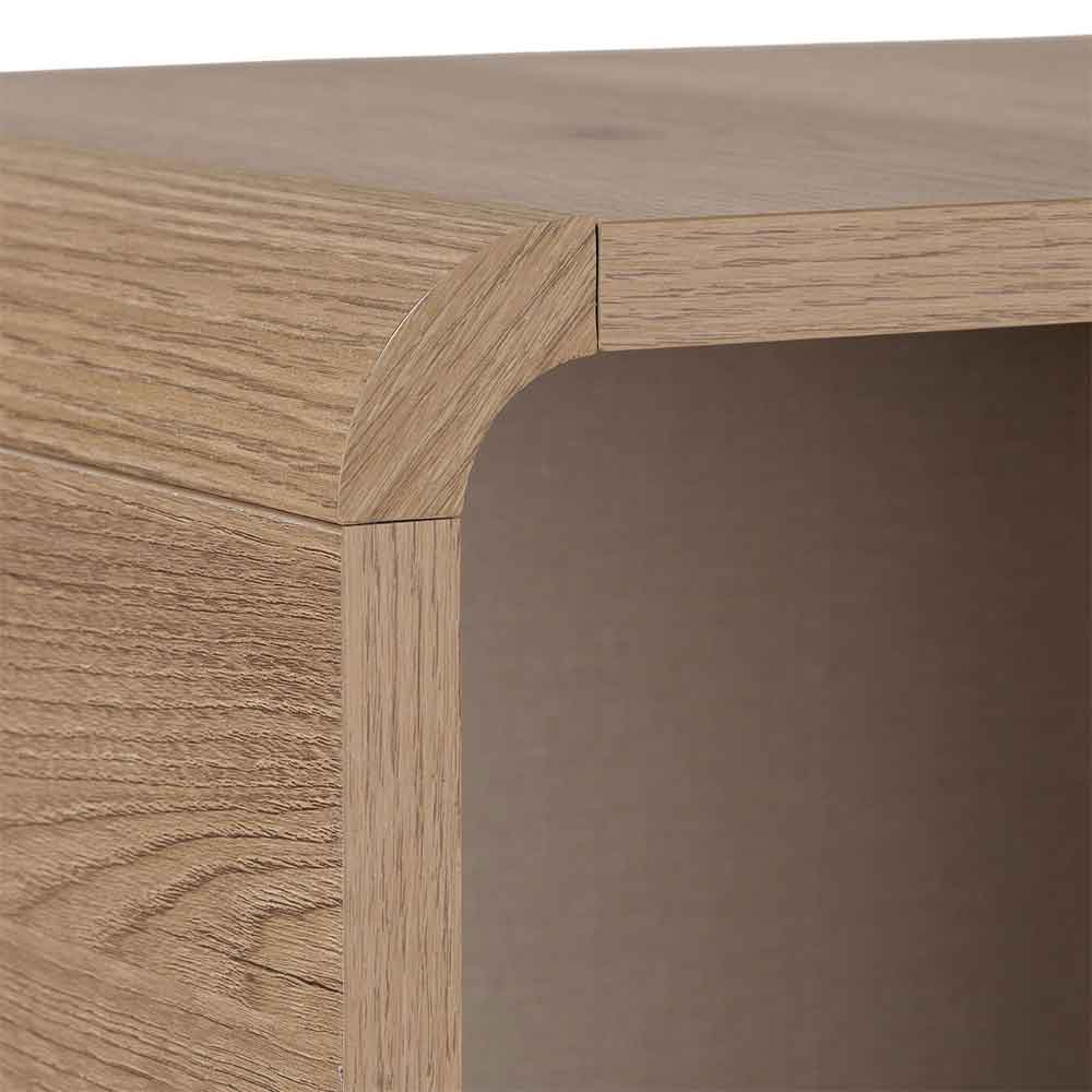 Torina Wooden Display Cabinet with 1 Door in Sepet Oak