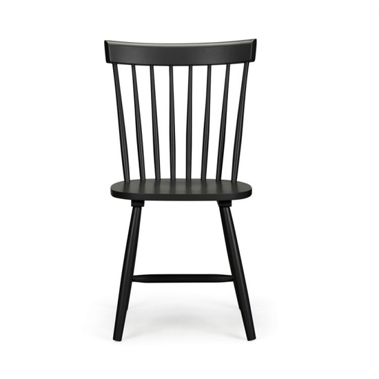 Takiko Black Lacquer Dining Chairs In Pair