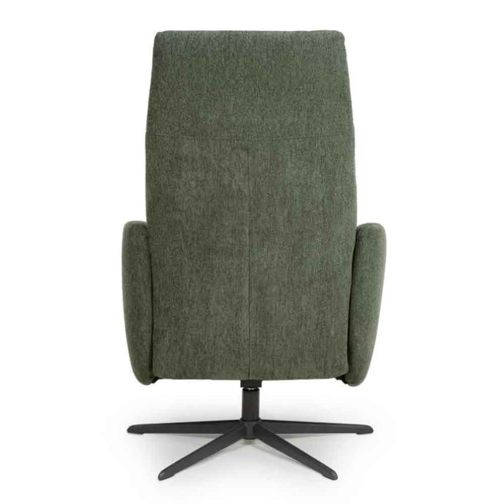 Torino Fabric Swivel Recliner Chair in Green