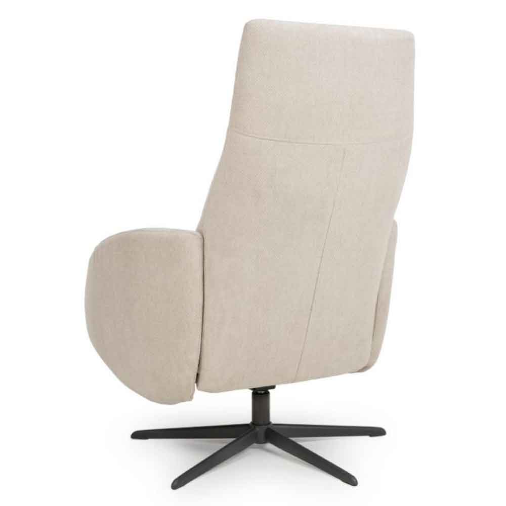 Torino Fabric Swivel Recliner Chair in Natural