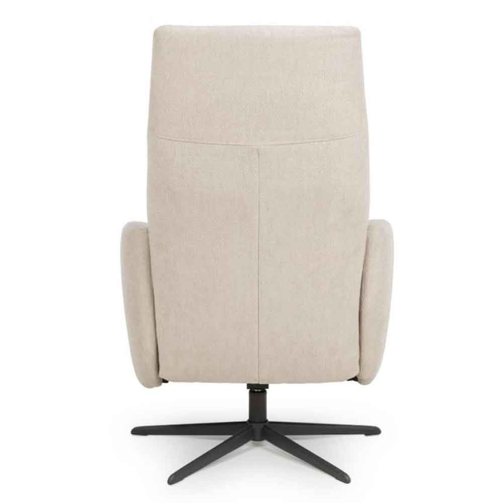 Torino Fabric Swivel Recliner Chair in Natural