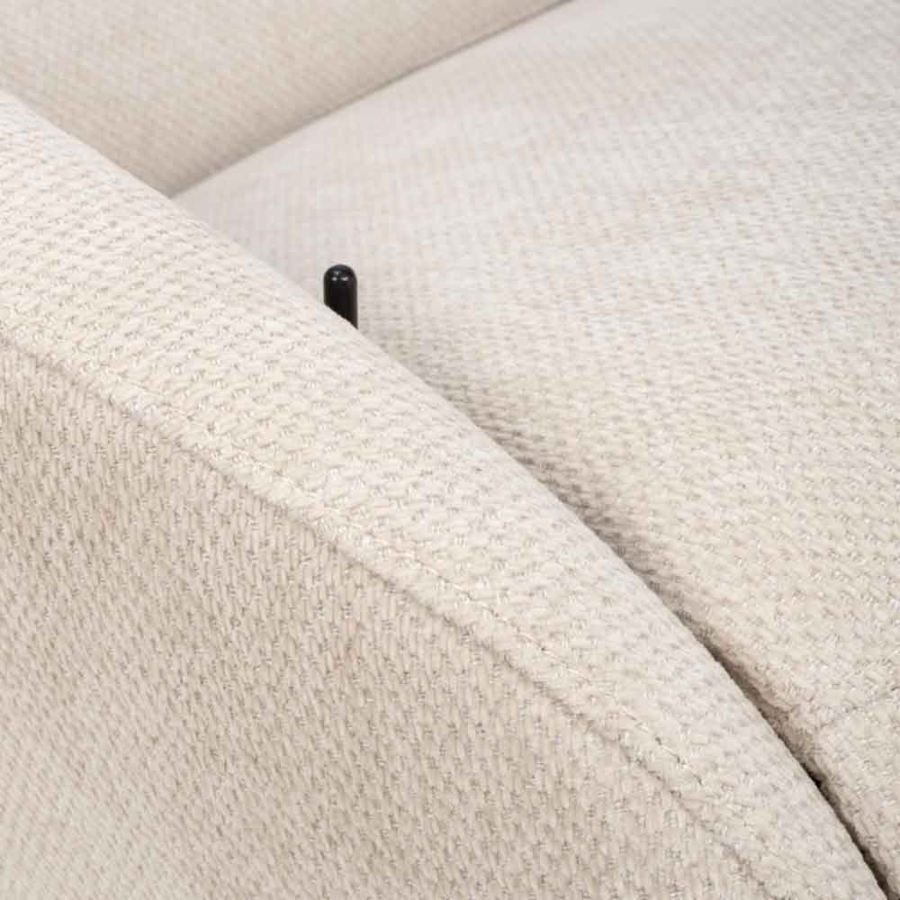 Torino Fabric Swivel Recliner Chair in Natural