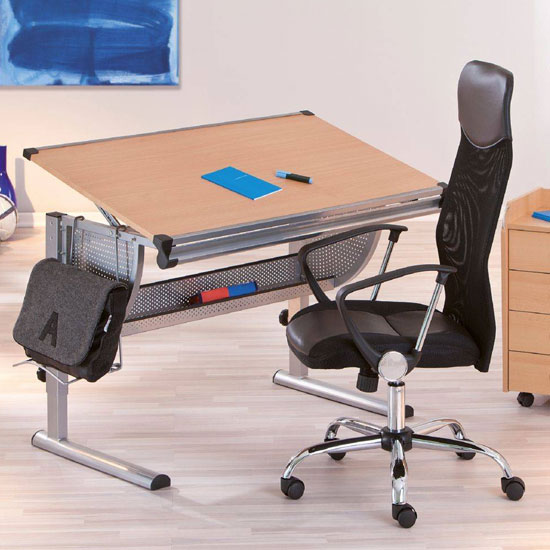 Torino Polyurethane Office Chair In Black With Arms