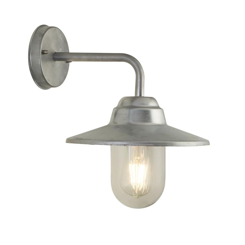 Read more about Toronto clear glass outdoor wall light in silver