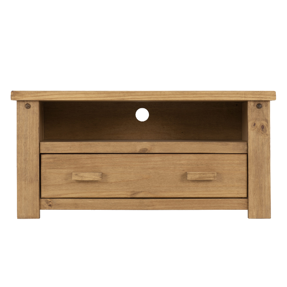 Torsal Wooden TV Stand With 1 Drawer In Oak