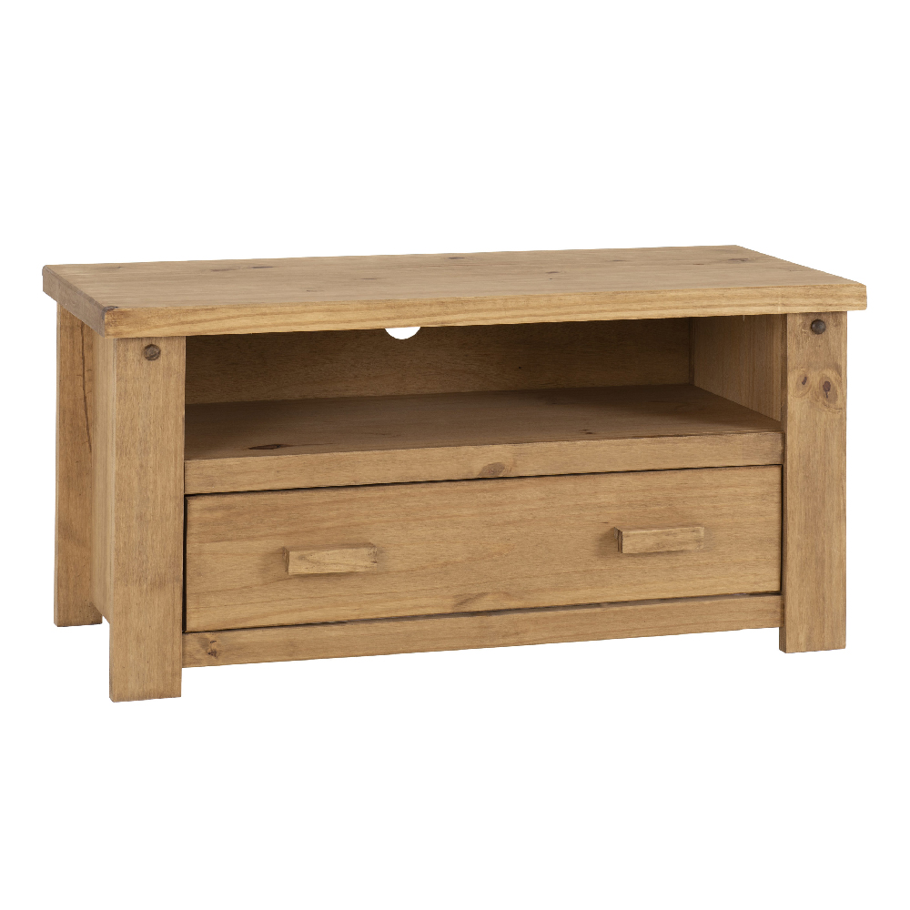 Read more about Torsal wooden tv stand with 1 drawer in oak