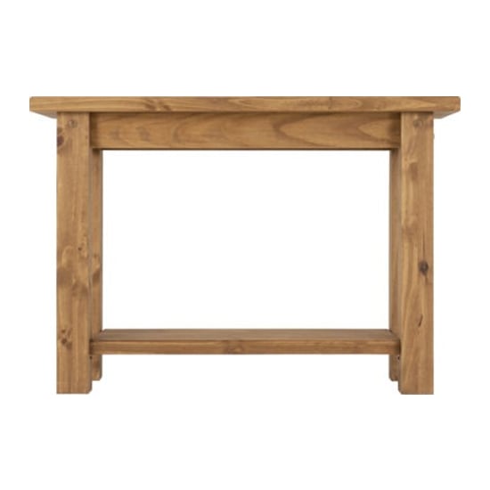 Torsal Wooden Console Table In Waxed Pine_2