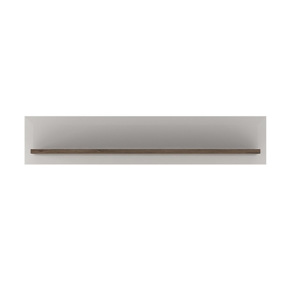 Tortola Wooden Wall Shelf In Oak And White