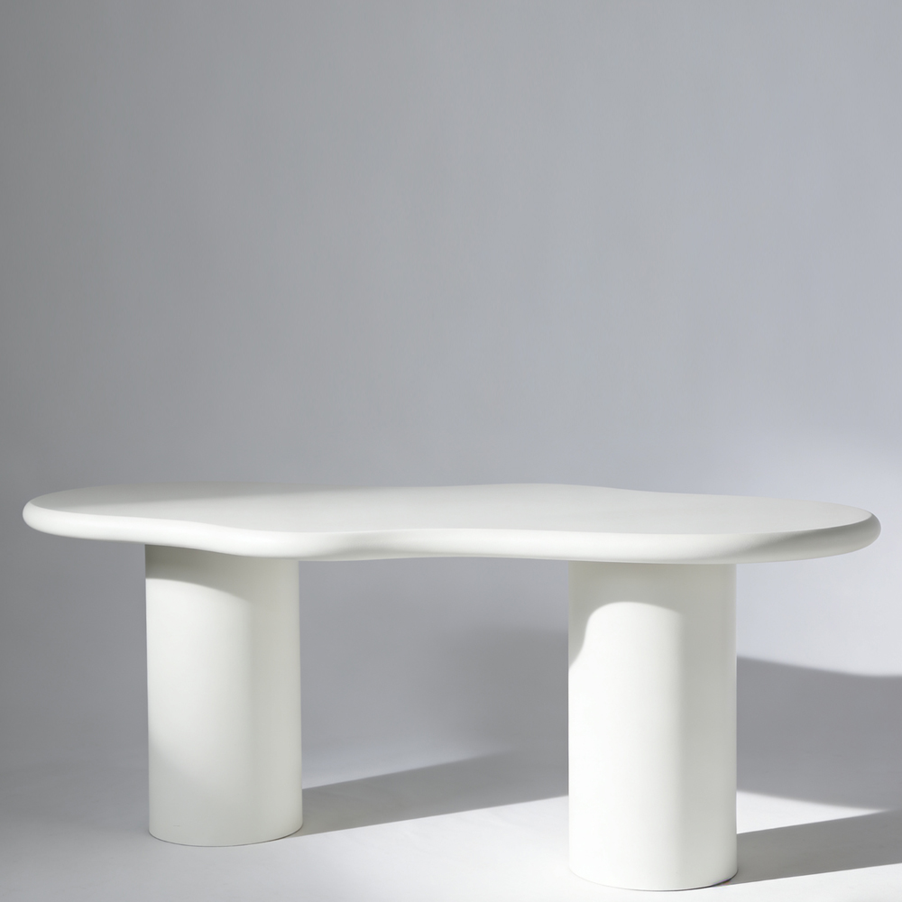 Toscano Rectangular Wooden Dining Table in White