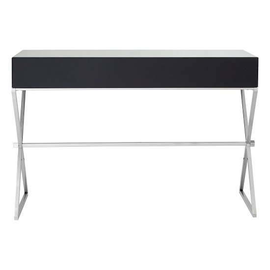 Totem Mirrored Glass Console Table With 3 Drawers In Silver_4