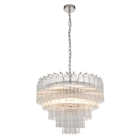 Toulon 12 Lights Ceiling Pendant Light In Polished Nickel