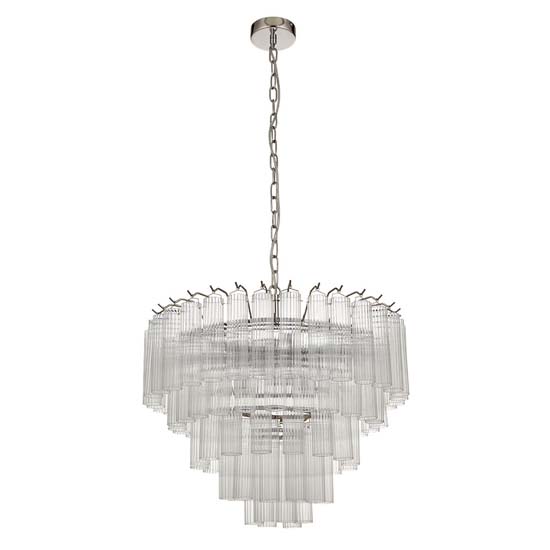 Toulon 12 Lights Ceiling Pendant Light In Polished Nickel