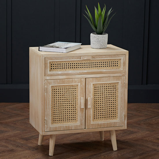 Toulon Wooden Storage In Light Washed Oak Furniture in Fashion