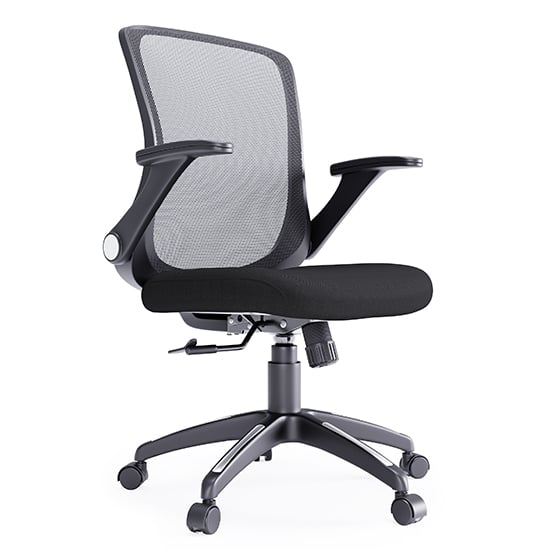 Product photograph of Towcester Mesh Fabric Home And Office Chair In Black from Furniture in Fashion