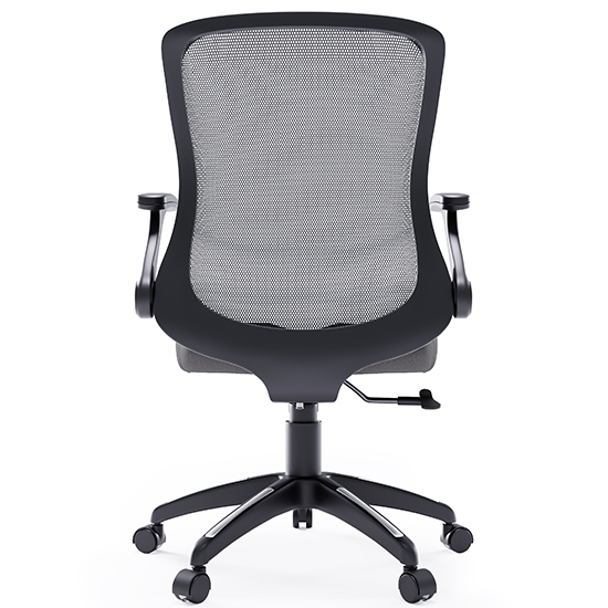 Towcester Mesh Fabric Home And Office Chair In Grey_4
