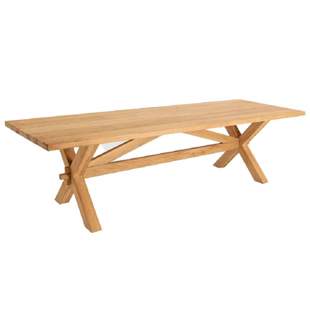 Product photograph of Towson Small Wooden Garden Dining Table In Oak from Furniture in Fashion