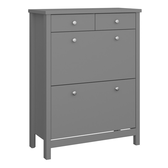 Trams Wooden Shoe Storage In Folkestone Grey Furniture in Fashion