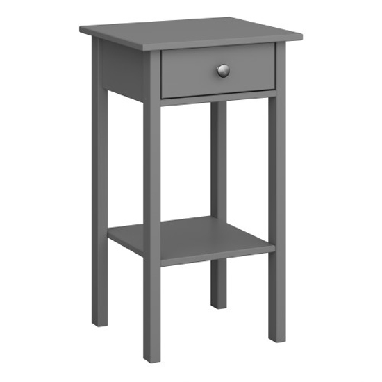 Photo of Trams wooden bedside cabinet with 1 drawer in grey