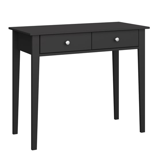 Read more about Trams wooden laptop desk with 2 drawers in black