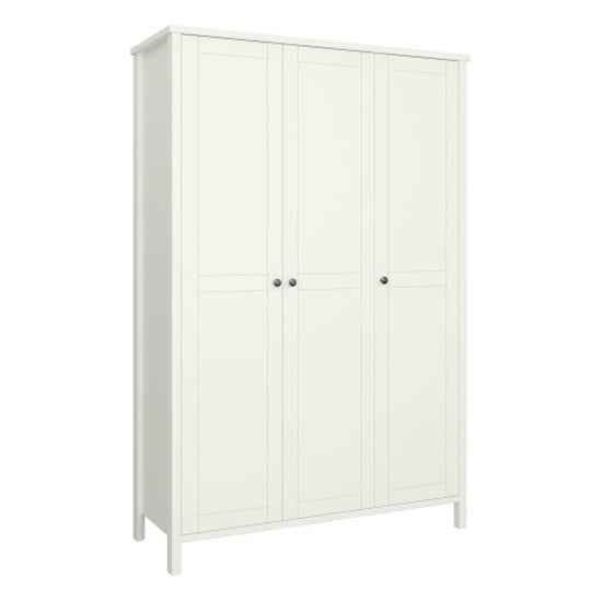 Read more about Trams wooden wardrobe with 3 doors in off white