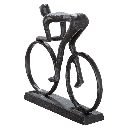 Trauma Iron Design Sculpture In Antique Brown