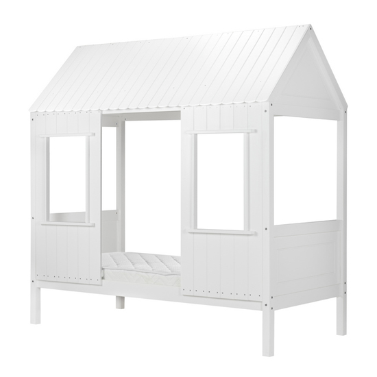 Treehouse Wooden Single Bed In White_4